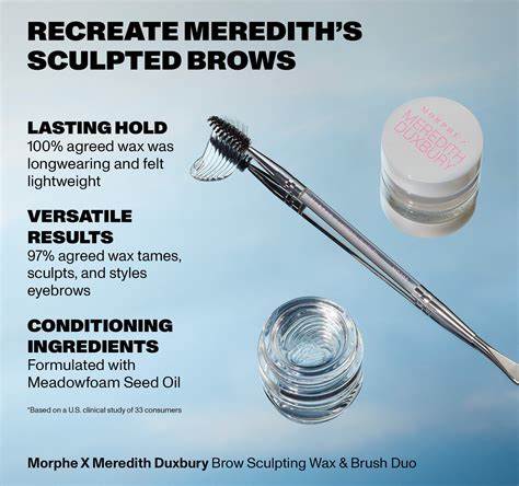 Morphe X Meredith Duxbury Brow Sculpting Wax & Brush Duo