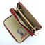 FRIDA KAHLO CARTOON SERIES DOUBLE ZIPPER WRISTLET WALLET~RED