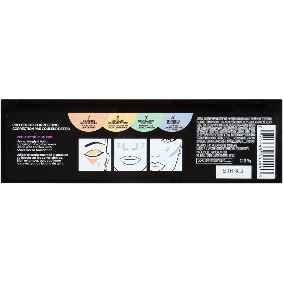 L'OREAL INFALLIBLE TOTAL COVER COLOR CORRECT KIT "225"