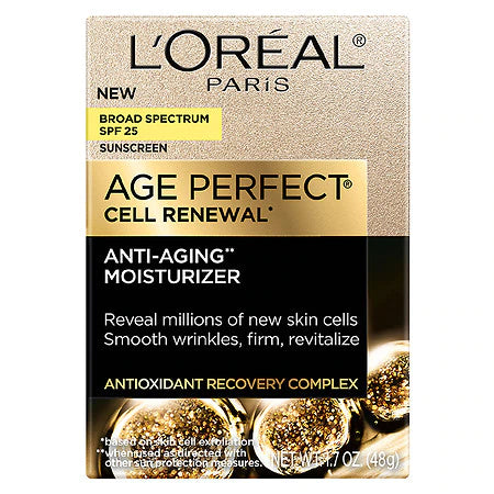 L'Oreal Paris Age Perfect Cell Renewal Anti-Aging Day Moisturizer SPF 25, 1.7oz