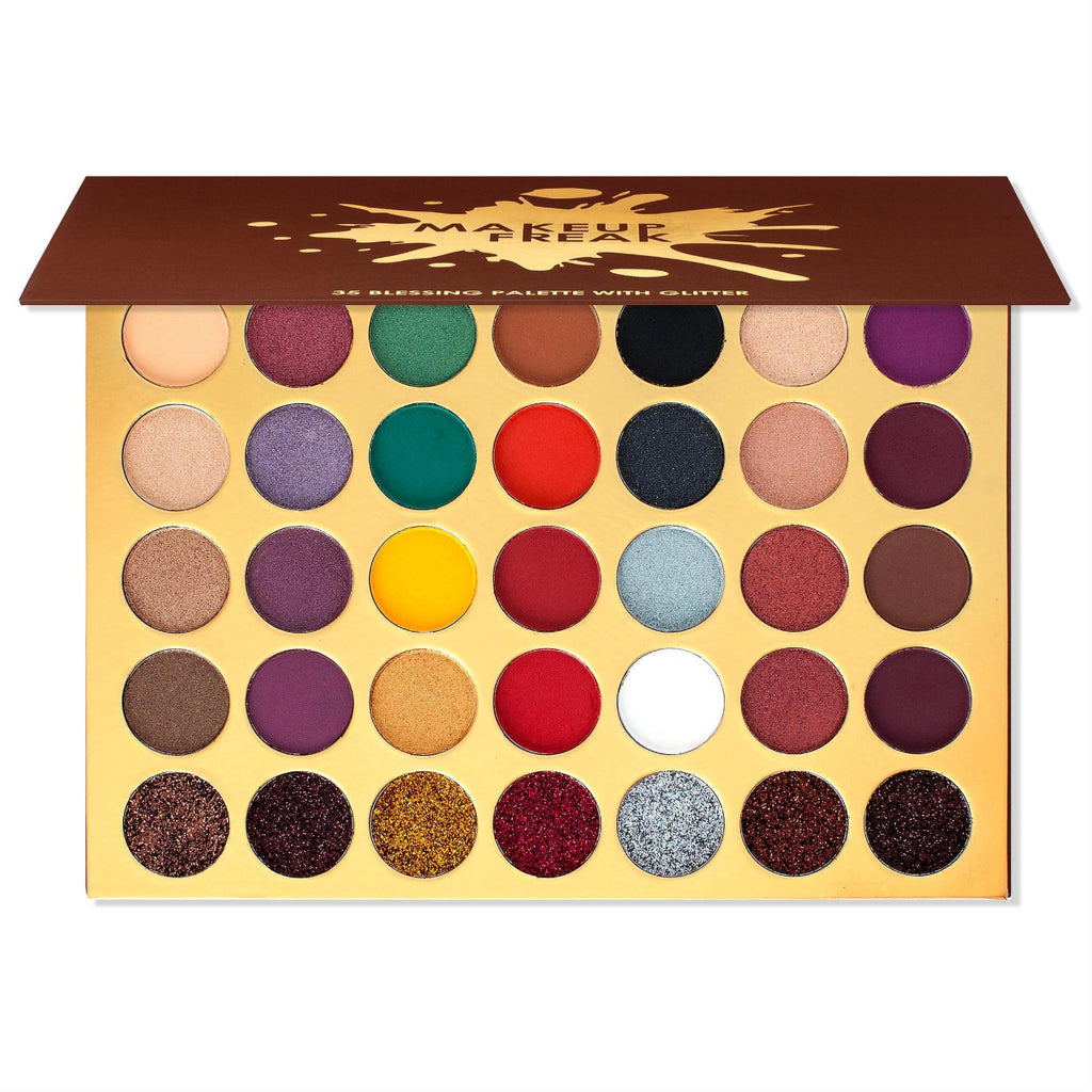 MAKEUP FREAK "BLESSING" 35 COLOR PALETTE WITH GLITTER