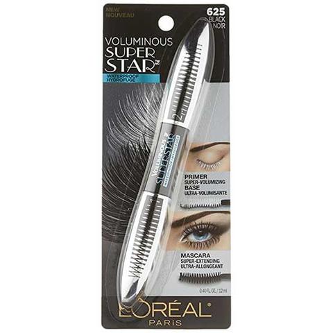 LOREAL VOLUMINOUS SUPER STAR WATERPROOF (625 BLACK NOIR)
