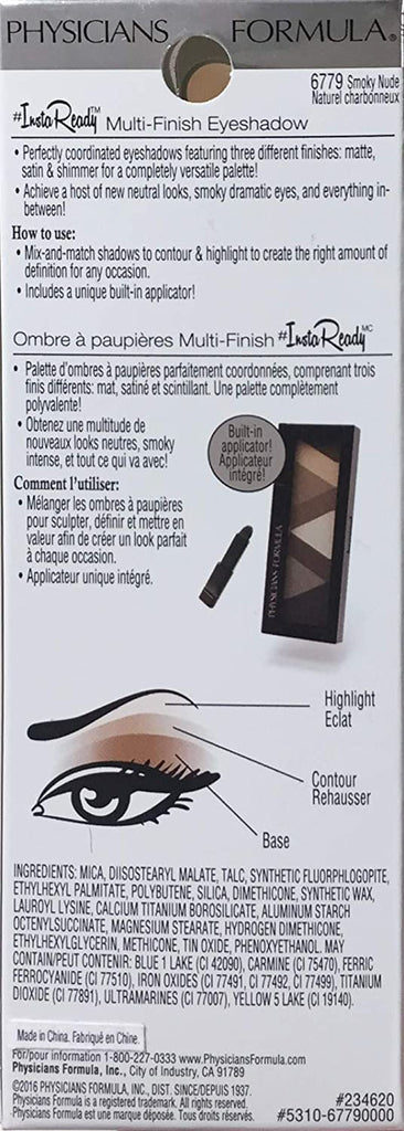 PHYSICIANS FORMULA #INSTREADY MULTI-FINIISH EYESHADOW - SMOKY NUDE