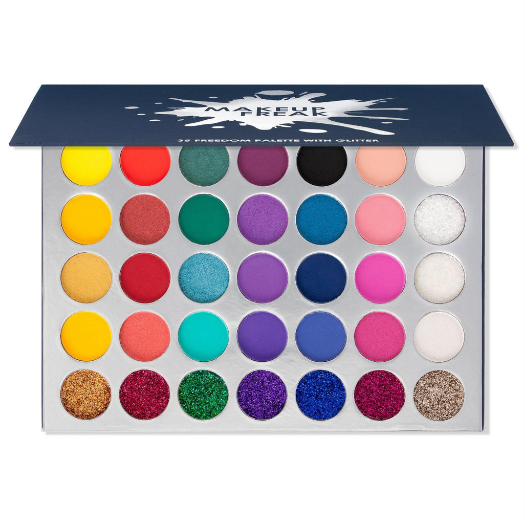MAKEUP FREAK "FREEDOM" 35 COLOR PALETTE WITH GLITTER
