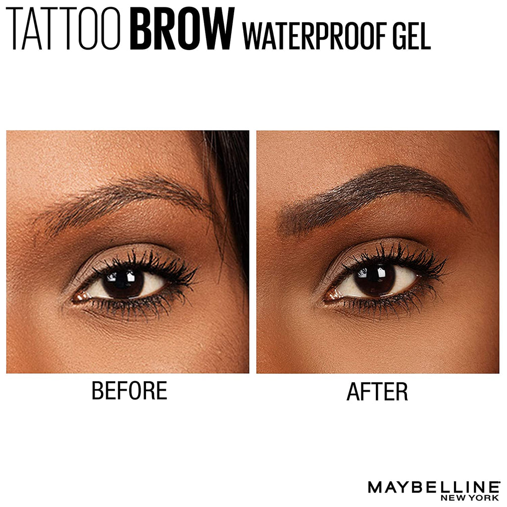MAYBELLINE TATTOO STUDIO WATERPROOF BROW GEL 262 BLACK BROWN