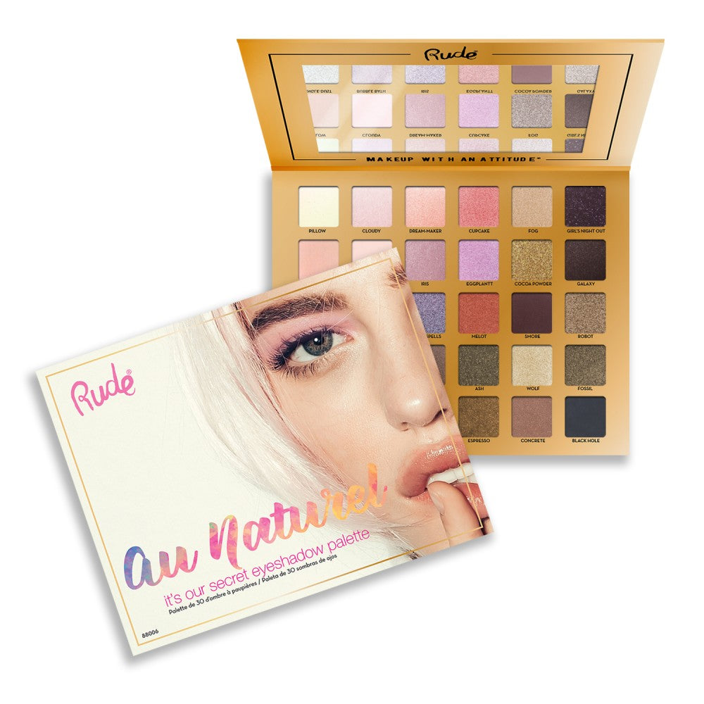 RUDE COSMETICS "AU NATUREL" 30 EYESHADOW PALETTE