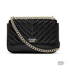 VICTORIA'S SECRET STUDDED V- QUILT SMALL BOND STREET SHOULDER BAG