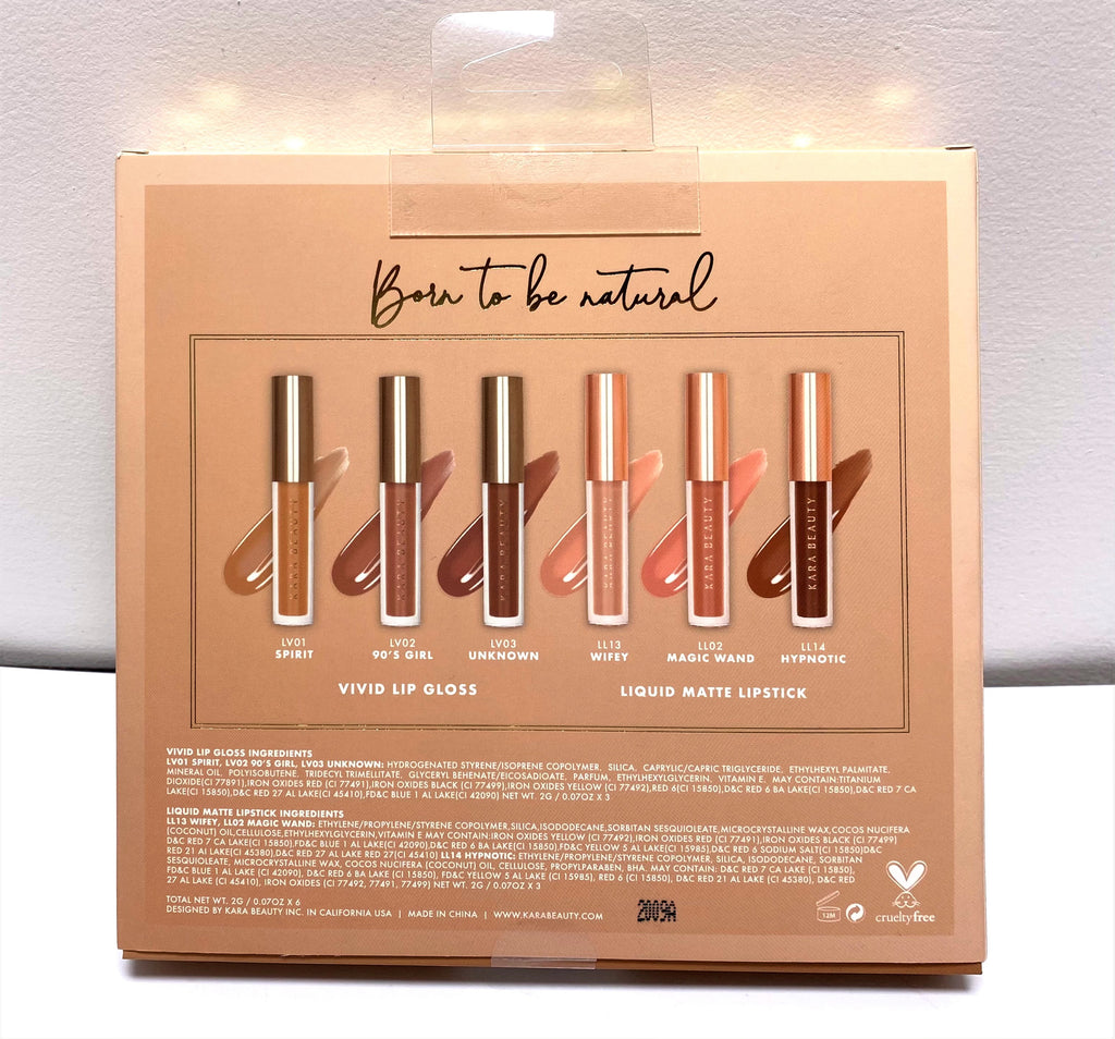 KARA BEAUTY LIP BUNDLE "BORN TO BE NATURAL"