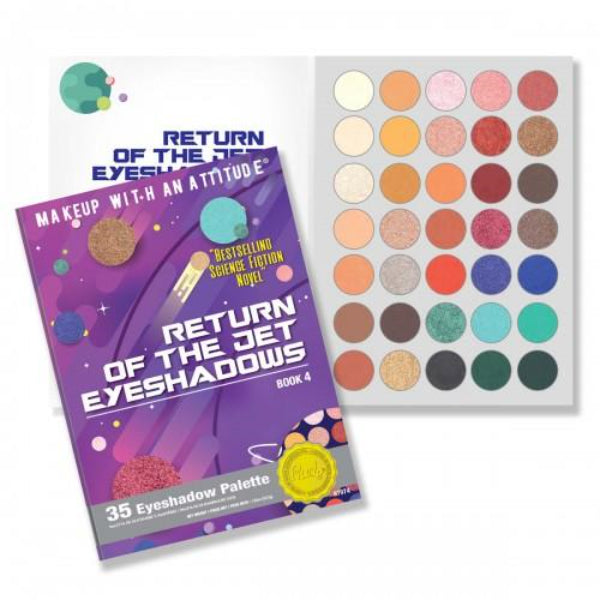 RUDE COSMETICS "RETURN OF THE JET EYESHADOWS" PALETTE (BOOK 4)
