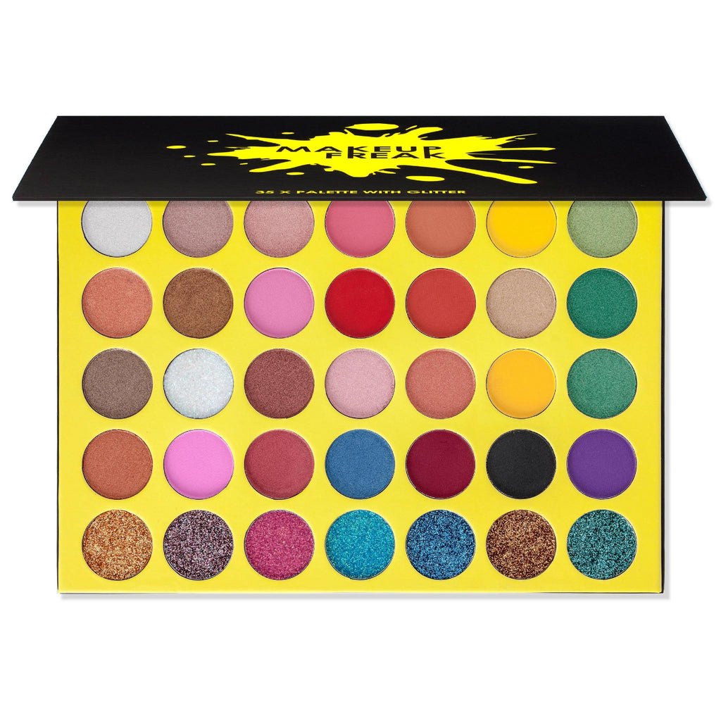 MAKEUP FREAK "X" 35 COLOR PALETTE WITH GLITTER