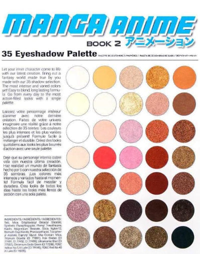RUDE COSMETICS "MANGA ANIME" PALETTE (BOOK 2)