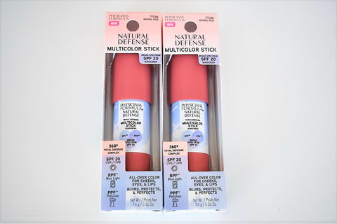 PHYSICIANS FORMULA NATURAL DEFENSE MULTICOLOR BLUSH STICK SPF 20 "NATURAL ROSE"