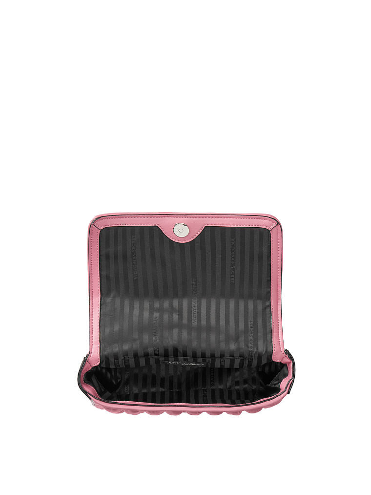 VICTORIA'S SECRET CHEVRON QUILT SMALL BOND STREET SHOULDER BAG