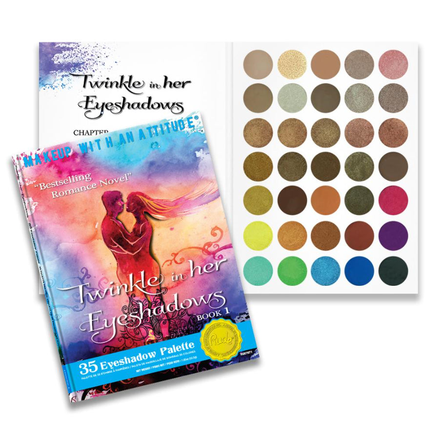 RUDE COSMETICS "TWINKLE IN HER EYESHADOWS" PALETTE (BOOK 1)