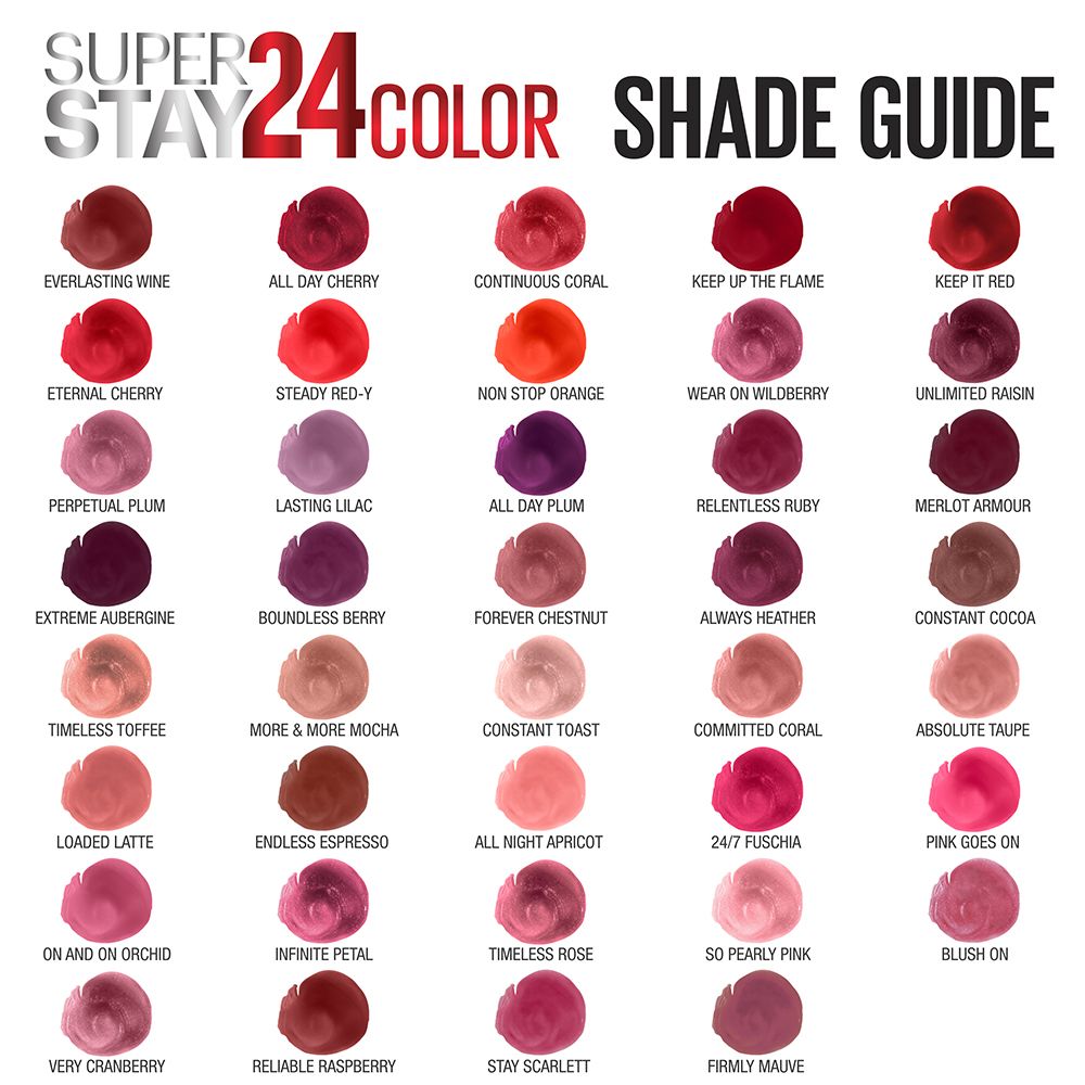 MAYBELLINE SUPERSTAY 24 HOUR LIQUID LIPSTICK