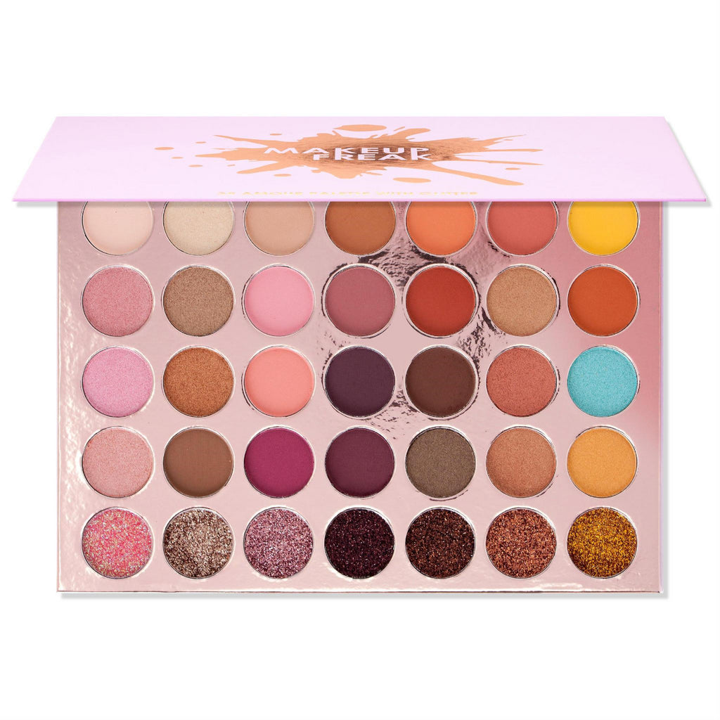 MAKEUP FREAK "AMOUR" 35 COLOR PALETTE WITH GLITTER