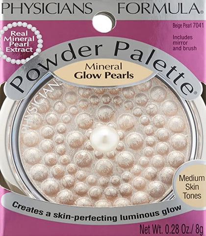 PHYSICIANS FORMULA POWDER PALETTE MINERAL GLOW PEARLS " BEIGE PEARL"