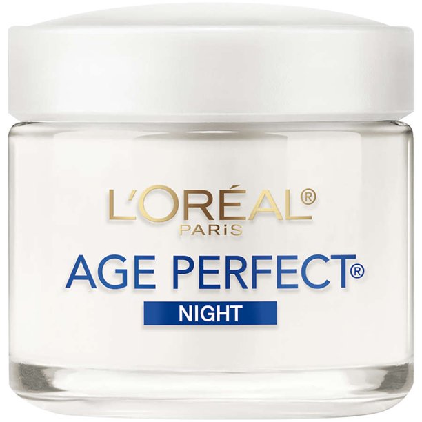 L'Oreal Paris Age Perfect Anti-Sagging and Even Tone Night Moisturizer, 3.4 oz