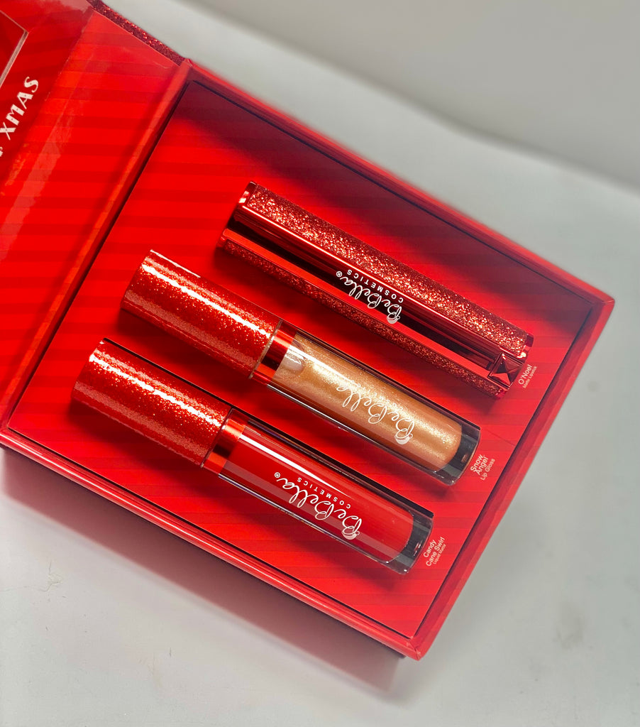 BE BELLA COSMETICS "ALL I WANT XMAS LIP SET"