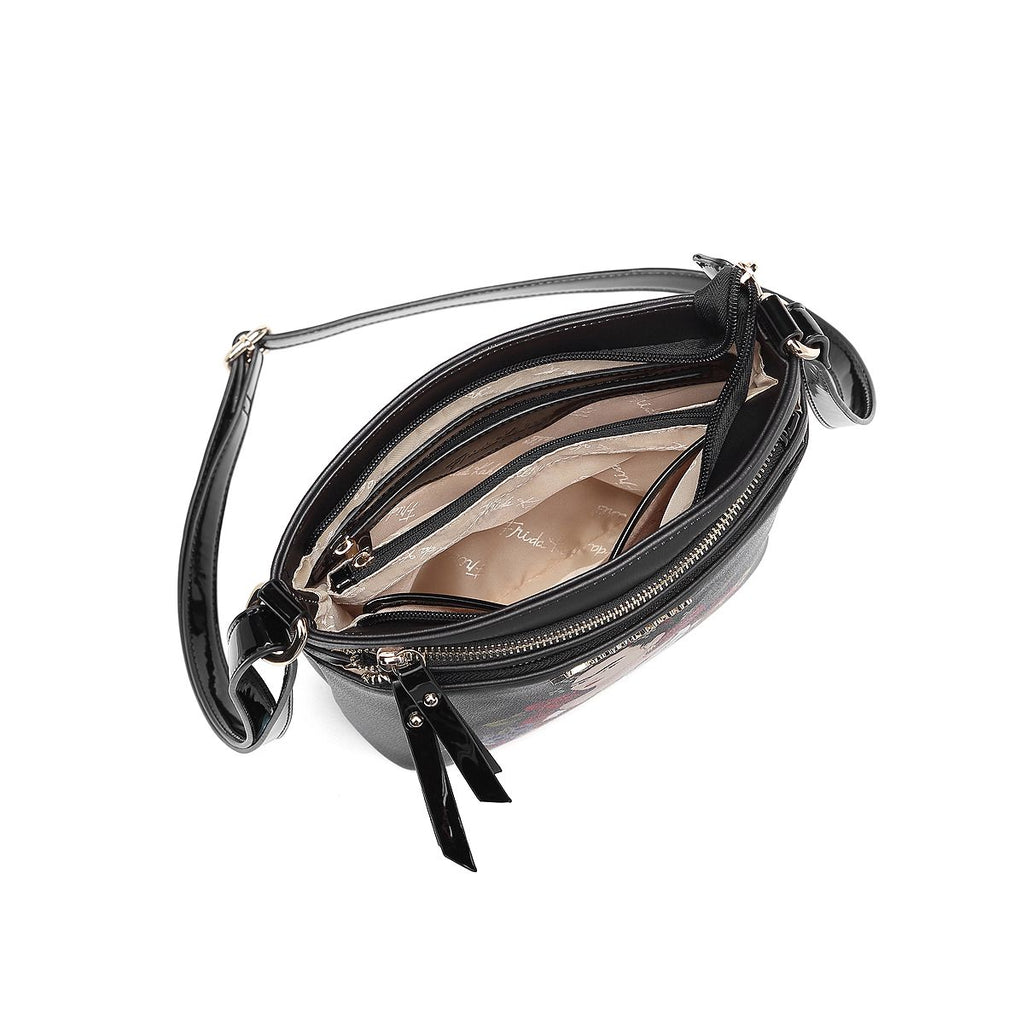 FRIDA KAHLO FLORAL BOUNTY CROSSBODY MESSENGER BAG