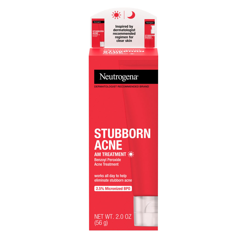 Neutrogena Stubborn Acne AM Treatment with Benzoyl Peroxide - 2 oz