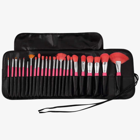 BONBOM 24PC NEON PINK "NO RULES" BRUSHES