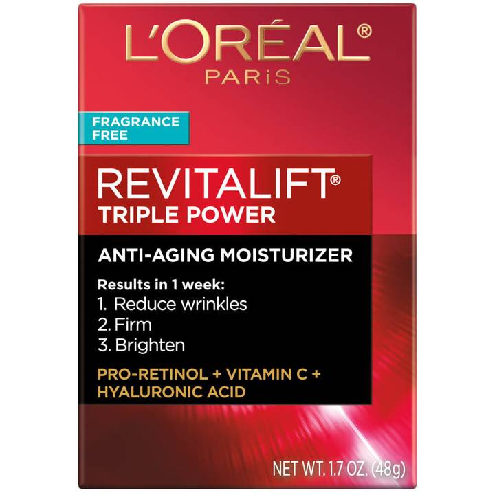 L'Oréal  Revitalift Triple Power Anti-Aging Moisturizer - Fragrance Free