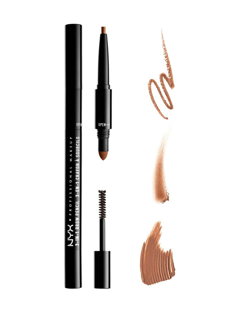 NYX Professional Makeup 3-in-1 Brow Pencil Auburn