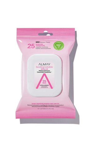 ALMAY BIODEGRADABLE MICELLAR MAKEUP REMOVER CLEANSING TOWELETTS