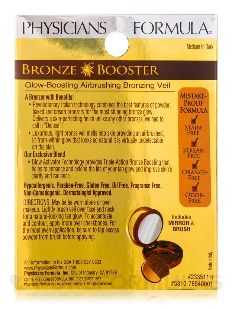 PHYSICIANS FORMULA BRONZE BOOSTER "MEDIUM TO DARK 7854"