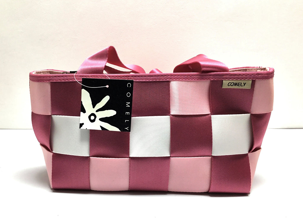 COMELY PINK AND WHITE BAG