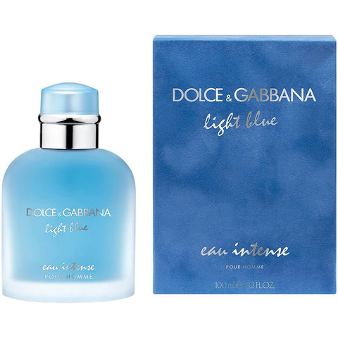 DOLCE&GABBANA Men's Light Blue Eau Intense Pour Homme Eau de Parfum Spray, 3.3 oz