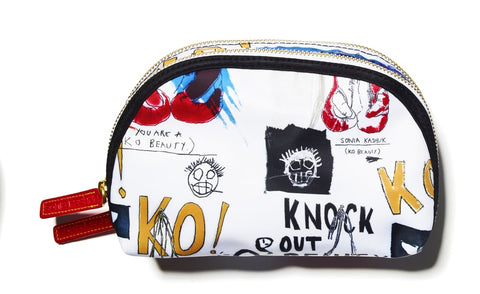 Sonia Kashuk Double-Zip Clutch in Knock Out Beauty Print