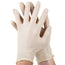 WHITE DISPOSABLE LATEX GLOVES (LARGE)