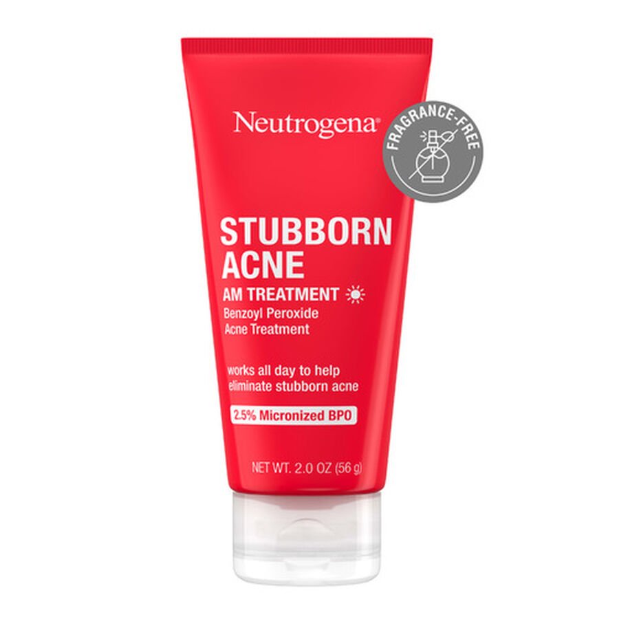 Neutrogena Stubborn Acne AM Treatment with Benzoyl Peroxide - 2 oz
